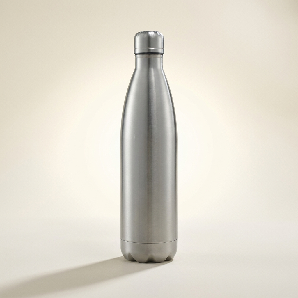 Gourde en inox - photo studio