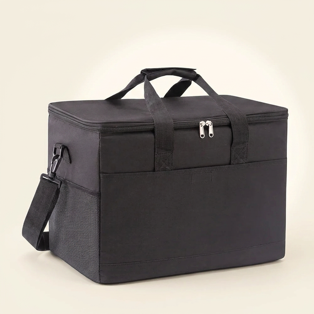 Sac glacière isotherme - variante noir - photo studio