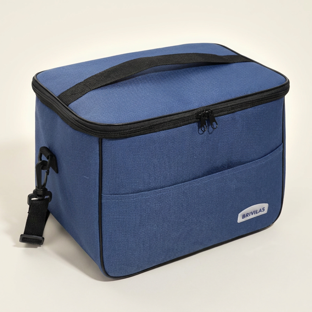 Sac isotherme P11 - bleue de trois quart - photo studio