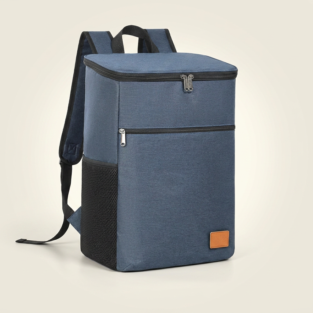Sac a dos isotherme leger - bleue - photo studio