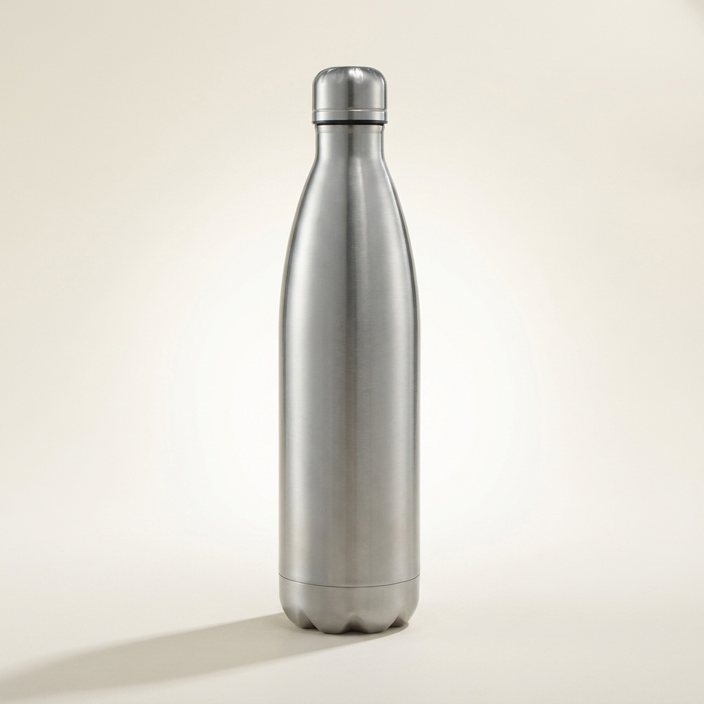 Gourde en inox - photo studio