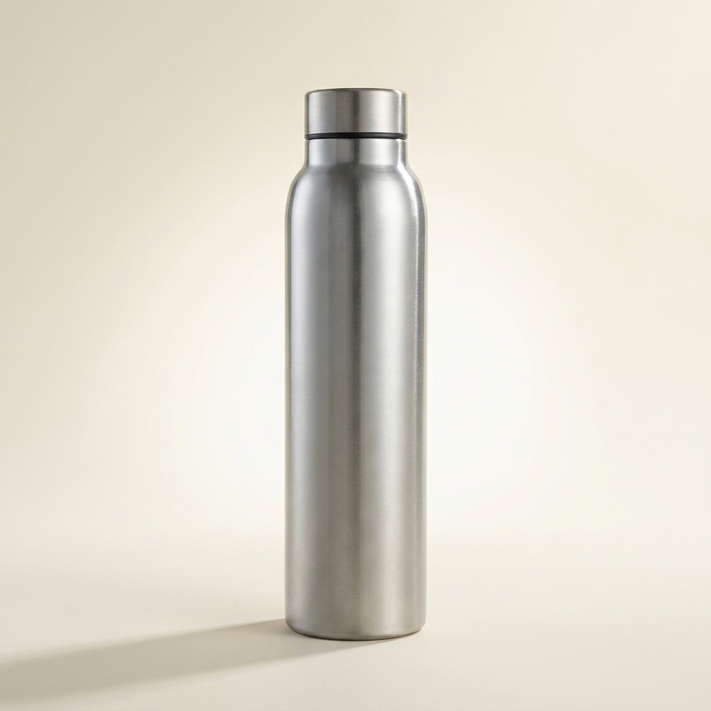 Gourde en inox - photo studio
