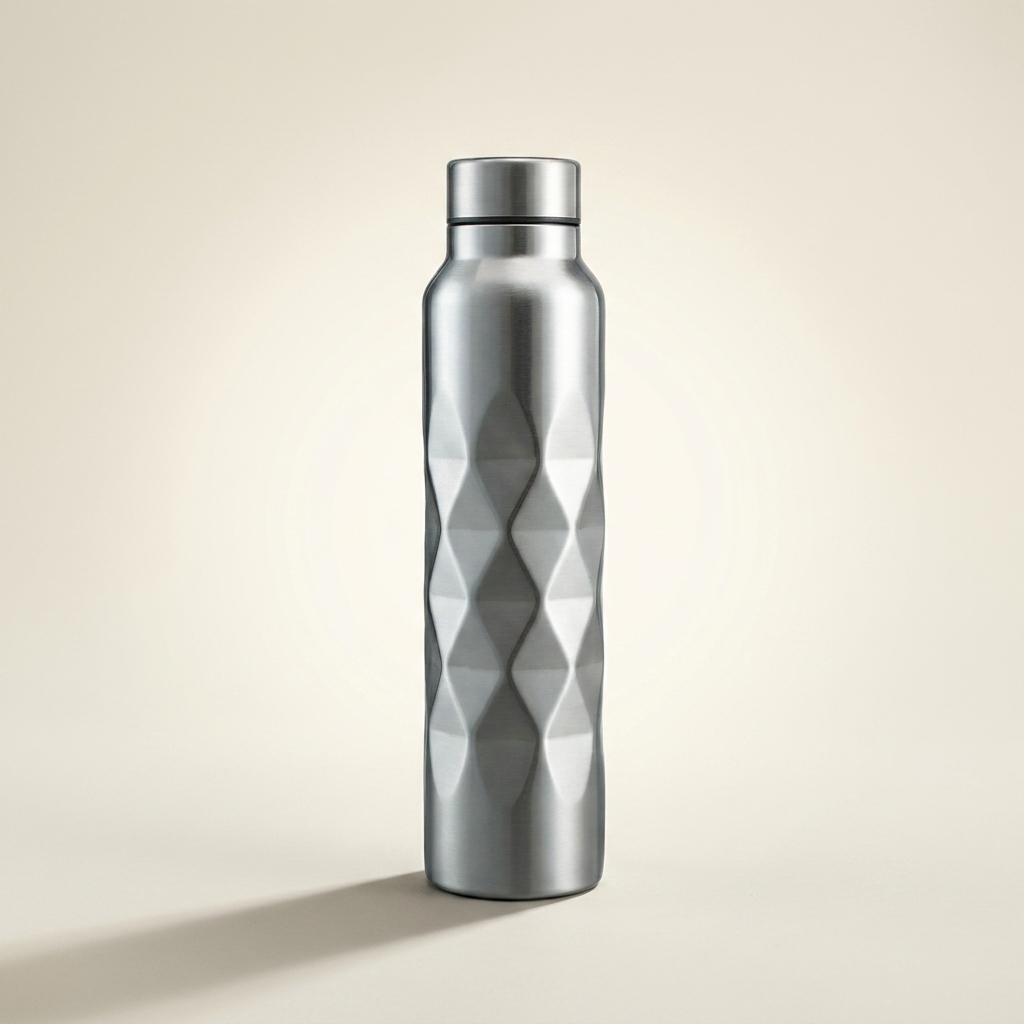 Gourde en inox - photo studio