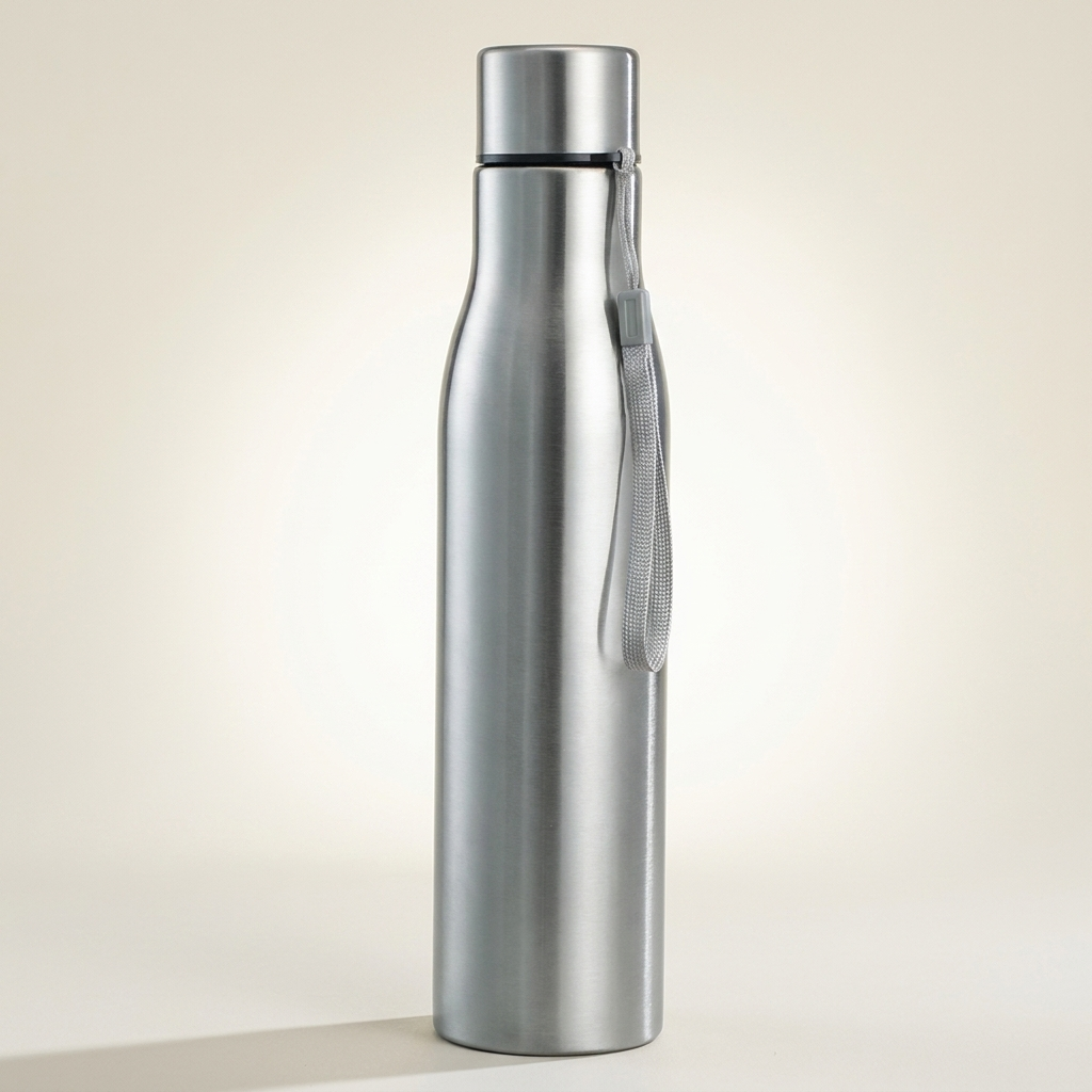Gourde en inox - photo studio